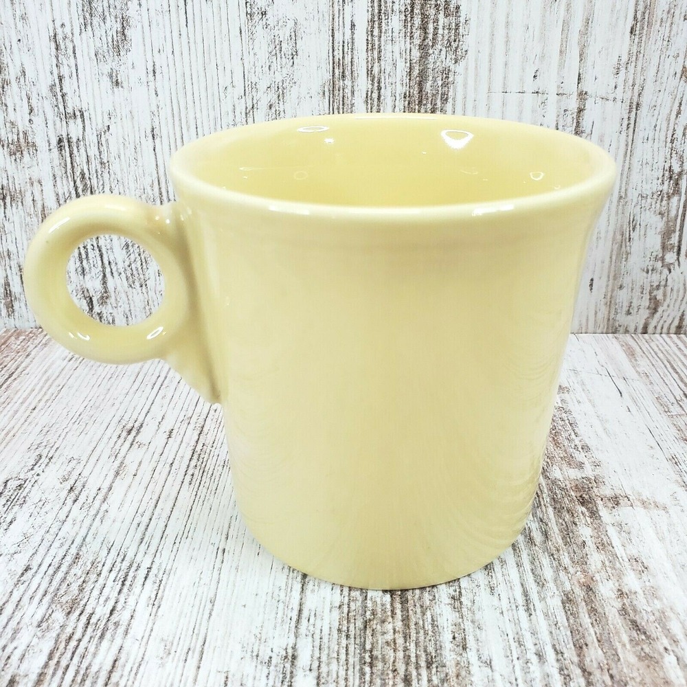 Fiesta Homer Laughlin Fiestaware Yellow Ring Handle Coffee Mug Tom & Jerry